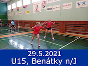 29.5.21 tréninkový turnaj U15, Benátky nad Jizerou